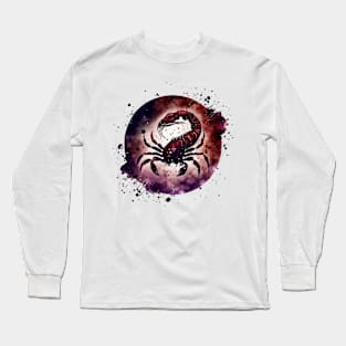 Watercolor Zodiac - Scorpio Long Sleeve T-Shirt